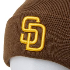 画像5: San Diego Padres MLB Team Logo PomPom Knit Cap ポンポン ニット リブ サンディエゴ パドレス キャップ 帽子 (5)