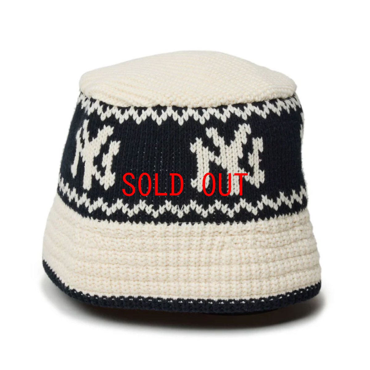 画像1: Goro Nakatsugawa Min-nano Knit Bucket Hat Yankees ヤンキース ニットバケット ハット キャップ 帽子 (1)