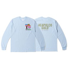 画像1: Get High L/S Tee Light Blue 長袖 Tシャツ (1)