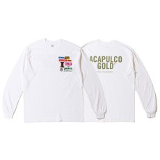 画像1: Get High L/S Tee White 長袖 Tシャツ (1)