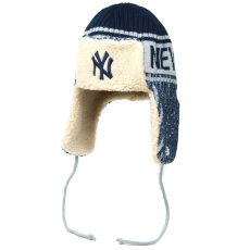 画像2: MLB New York Yankees Knit Trapper ニューヨーク・ヤンキース ニット トラッパー キャップ 帽子 (2)