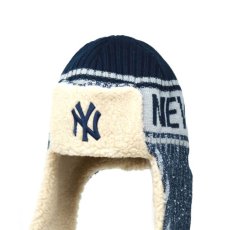 画像4: MLB New York Yankees Knit Trapper ニューヨーク・ヤンキース ニット トラッパー キャップ 帽子 (4)