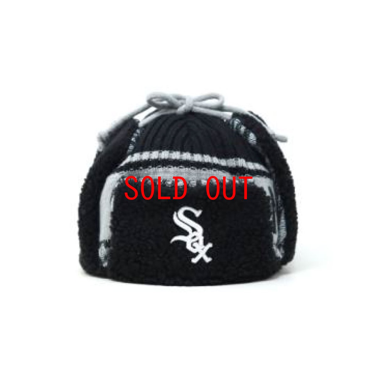 画像1: MLB Chicago White Sox Knit Trapper シカゴ ホワイトソックス ニット トラッパー キャップ 帽子 (1)