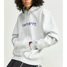 画像1: Hooded Logo Sweat Ash Heather フーデッド カーハート スウェット シャツ (1)