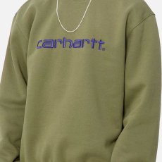 画像6: Logo Crewneck Sweat Capulet Green カーハート クルーネック スウェット シャツ (6)