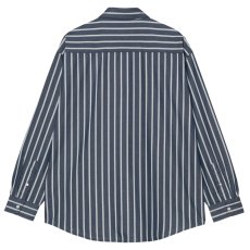 画像3: Signature Betz Stripe L/S Shirts Air Force Blue 長袖 ストライプ シャツ (3)