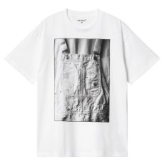 画像1: Bib Overall S/S Tee White 半袖 ビブオーバーオール フォト Tシャツ (1)