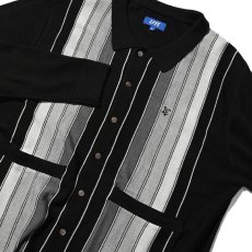 画像9: Striped Knit Cardigan BLK ストライプ ニット カーディガン (9)