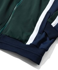 画像4: Striped Jersey Track Jacket GRN ジャージ エンブレム トラック ジャケット (4)