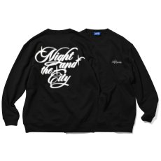 画像1: Night And The City Crewneck Sweat Shirts BLK ロゴ クルーネック スウェット (1)