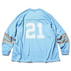 画像3: 21th Anniversary Football Shirt BLU 長袖 Vネック フットボール シャツ (3)