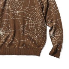 画像5: Spiderweb Knit Sweater BRN スパイダーウェブ ニット セーター (5)