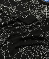 画像5: Spiderweb Knit Sweater BLK スパイダーウェブ ニット セーター (5)