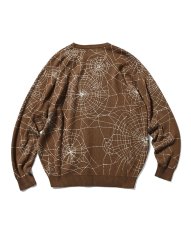 画像2: Spiderweb Knit Sweater BRN スパイダーウェブ ニット セーター (2)