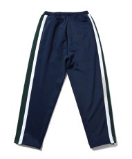 画像3: Striped Jersey Track Pants NVY ジャージ サイドライン チーム エンブレム トラック パンツ (3)