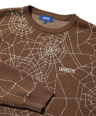 画像4: Spiderweb Knit Sweater BRN スパイダーウェブ ニット セーター (4)