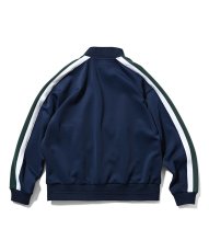 画像2: Striped Jersey Track Jacket GRN ジャージ エンブレム トラック ジャケット (2)