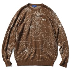 画像1: Spiderweb Knit Sweater BRN スパイダーウェブ ニット セーター (1)