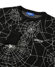 画像4: Spiderweb Knit Sweater BLK スパイダーウェブ ニット セーター (4)