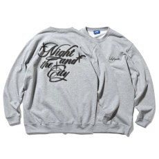 画像1: Night And The City Crewneck Sweat Shirts GRY ロゴ クルーネック スウェット (1)