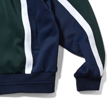 画像6: Striped Jersey Track Jacket GRN ジャージ エンブレム トラック ジャケット (6)