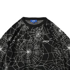 画像6: Spiderweb Knit Sweater BLK スパイダーウェブ ニット セーター (6)