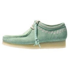 画像6: Clarks Originals Wallabee Lo Green Embroidery クラークス オリジナルズ ワラビー ロー グリーン エンブロイダリー スエード クレープソール メンズ (6)