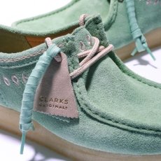 画像3: Clarks Originals Wallabee Lo Green Embroidery クラークス オリジナルズ ワラビー ロー グリーン エンブロイダリー スエード クレープソール メンズ (3)