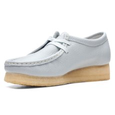 画像3: Wmns Wallabee Lo Light Blue Leather クラークス オリジナルズ ワラビー ロー ライトブルー レザー レディースシューズ ウィメンズ (3)