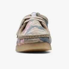 画像5: Wallabee Lo Grey Floral クラークス オリジナルズ ワラビー ロー グレー フローラル スエード クレープソール メンズ (5)