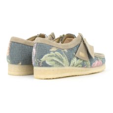 画像2: Wallabee Lo Grey Floral クラークス オリジナルズ ワラビー ロー グレー フローラル スエード クレープソール メンズ (2)