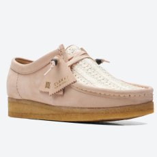 画像1: Wmns Wallabee Lo pink Natural Raffia クラークス オリジナルズ ワラビー ロー ピンク ラフィア レディースシューズ ウィメンズ (1)