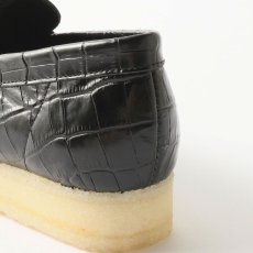 画像7: Wmns Wallabee Loafer Croc クラークス オリジナルズ ウィメンズ レディース ワラビー ローファー ブラック クロコ クレープソール (7)