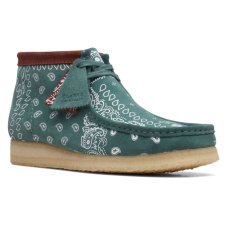 画像1: Wallabee Green Paisley オリジナルズ ワラビー ペイズリー グリーン スエード メンズ (1)