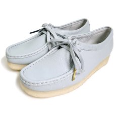 画像2: Wmns Wallabee Lo Light Blue Leather クラークス オリジナルズ ワラビー ロー ライトブルー レザー レディースシューズ ウィメンズ (2)