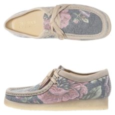 画像10: Wallabee Lo Grey Floral クラークス オリジナルズ ワラビー ロー グレー フローラル スエード クレープソール メンズ (10)