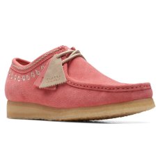 画像1: Wallabee Lo Pink Embroidery ワラビー ロー ピンク エンブロイダリー スエード メンズ (1)