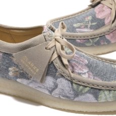 画像8: Wallabee Lo Grey Floral クラークス オリジナルズ ワラビー ロー グレー フローラル スエード クレープソール メンズ (8)