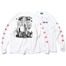 画像1: Big City L/S Tee WHT ビッグシティー 長袖 Tシャツ (1)