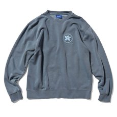 画像2: Pigment Dyed Flower Crewneck Sweat BLU フラワー クルーネック スウェット (2)