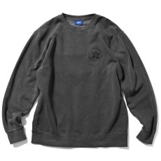 画像2: Pigment Dyed Flower Crewneck Sweat BLK フラワー クルーネック スウェット (2)