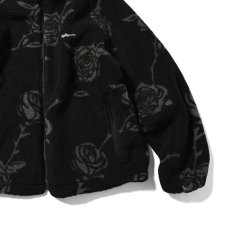 画像4: Rose Allover Patterned Fleece Jacket ローズ フリース ジャケット (4)