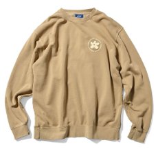 画像2: Pigment Dyed Flower Crewneck Sweat Sand フラワー クルーネック スウェット (2)