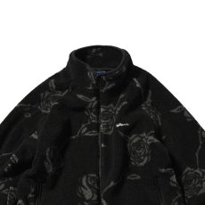 画像3: Rose Allover Patterned Fleece Jacket ローズ フリース ジャケット (3)