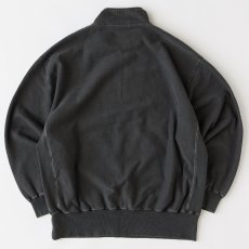 画像3: U.P.Half US Cotton Half Zip Sweat BLK ヘビーウェイト ピグメント ハーフジップ スウェット シャツ (3)