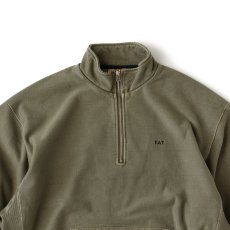 画像4: U.P.Half US Cotton Half Zip Sweat OLV ヘビーウェイト ピグメント ハーフジップ スウェット シャツ (4)