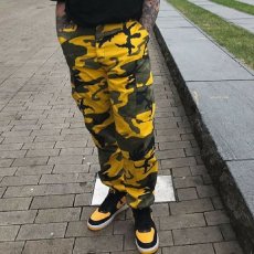 画像1: BDU Camo Cargo Pants カーゴ パンツ Yellow (1)