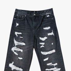 画像8: Paladin Damaged Flare Denim Pants BLK ダメージ ジーンズ カスタム デニム フレア パンツ (8)