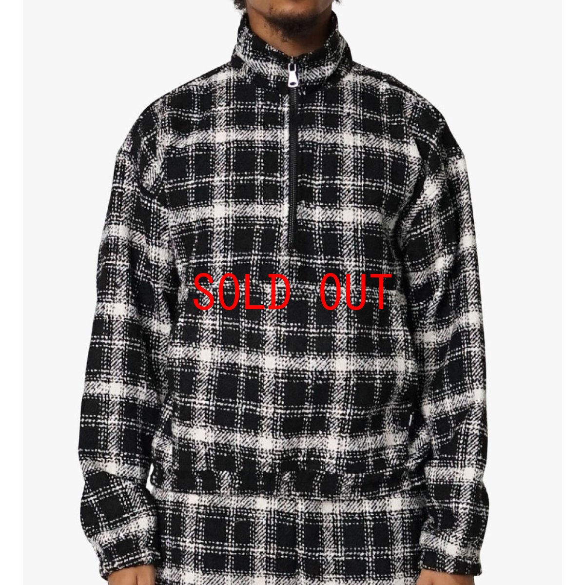 画像1: Half Zip Pullover Flannel Shirt ハーフ ジップ プルオーバー ヘビー フランネル シャツ (1)