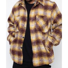 画像1: Side Slit Flannel Shirt ヘビー フランネル シャツ モヘア (1)